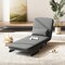 3-in-1 Convertible Sofa Chair Bed with 5-Position Adjustable Backrest and Wheels for Small Spaces